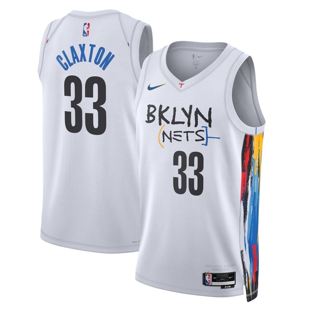 New‎ Nike Nicolas Claxton Brooklyn Nets Nike City Edition Size 2XL Swingman